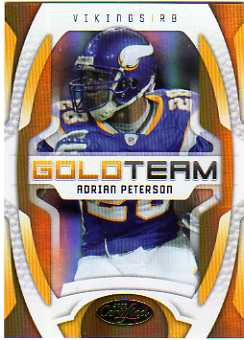 2009 Certified Gold Team Mirror #2 Adrian Peterson