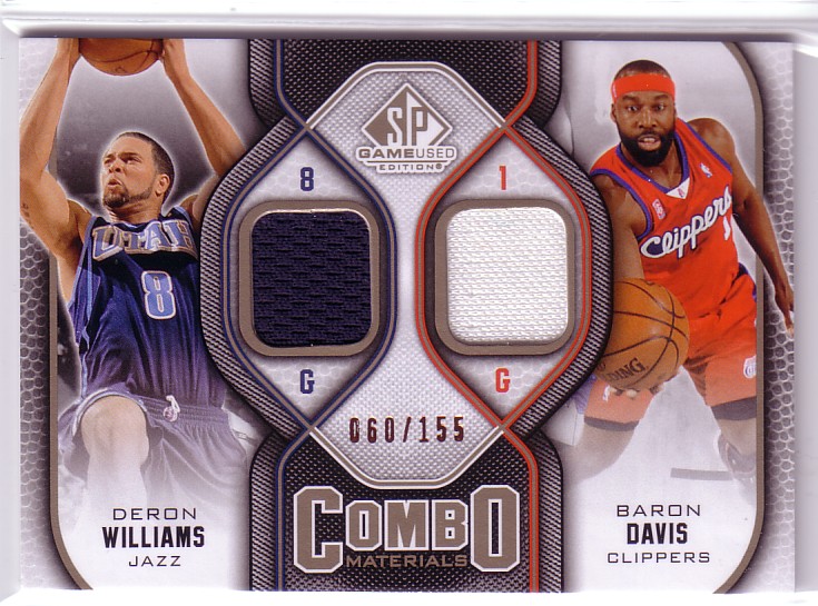 2009-10 SP Game Used Combo Materials 155 #CMDW Baron Davis/Deron Williams