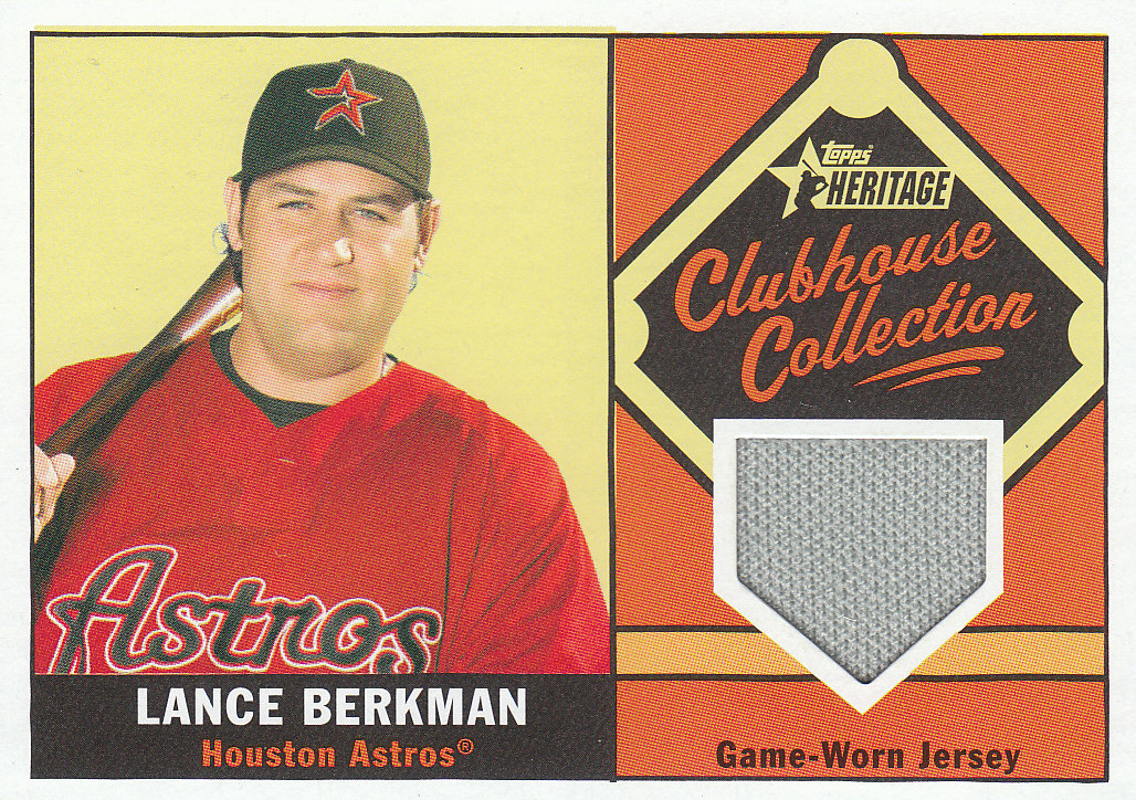 2010 Topps Heritage Clubhouse Collection Relics #LB Lance Berkman
