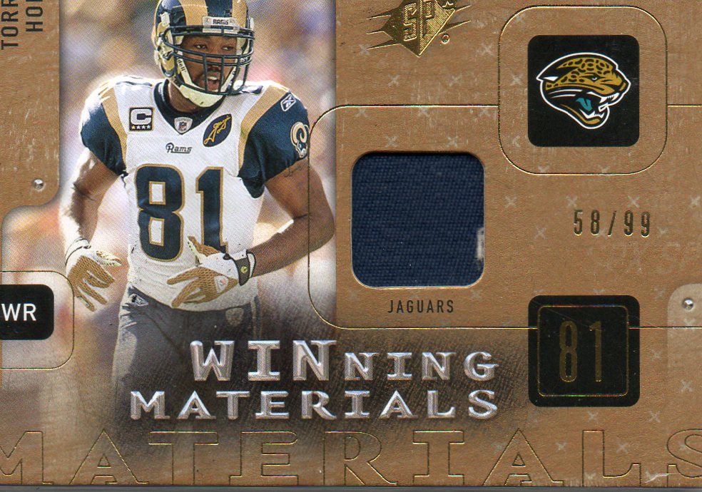 2009 SPx Winning Materials Patch #WHO Torry Holt