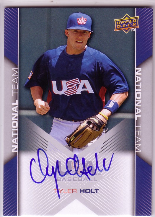2009-10 USA Baseball #USA70 Tyler Holt AU