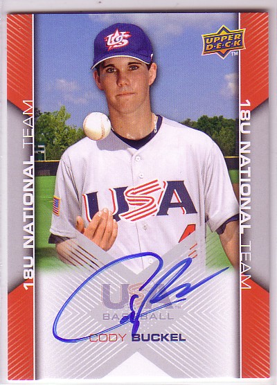 2009-10 USA Baseball #USA85 Cody Buckel AU