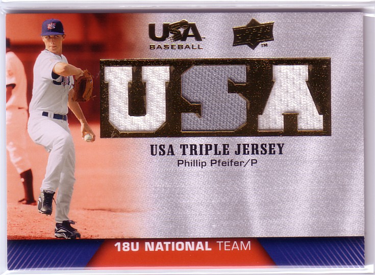 2009-10 USA Baseball 18U National Team Jerseys #PP Phillip Pfeifer