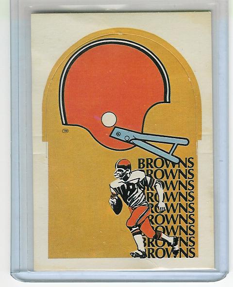 1976 Sunbeam NFL Die Cuts #6 Cleveland Browns