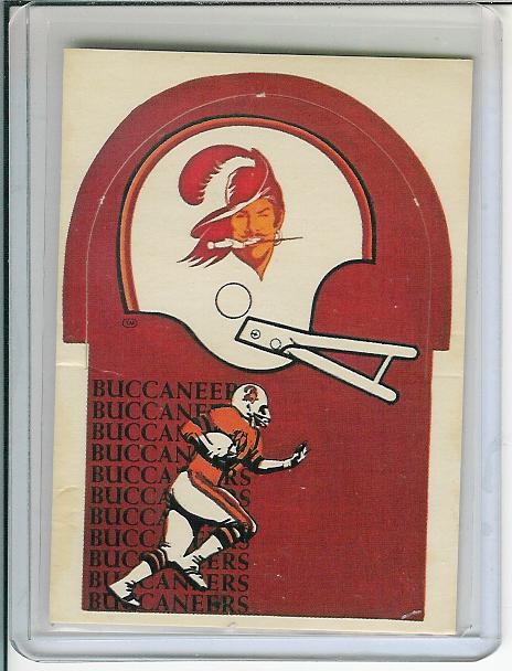1976 Sunbeam NFL Die Cuts #27 Tampa Bay Buccaneers