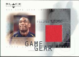 2000-01 Black Diamond Game Gear #DM, Dikembe Mutumbo