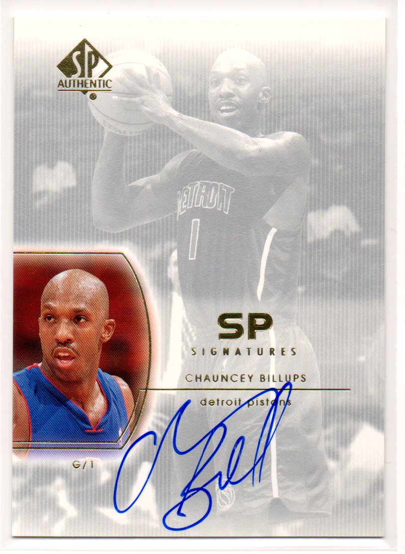 2002-03 SP Authentic SP Signatures #CB Chauncey Billups