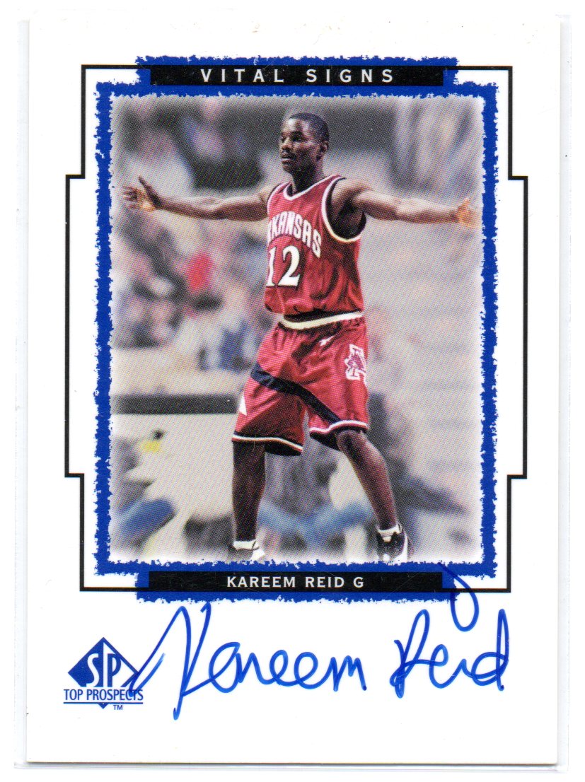 1999 SP Top Prospects Vital Signs #KR Kareem Reid