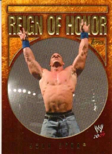 2009 Topps WWE Reign of Honor #1 John Cena