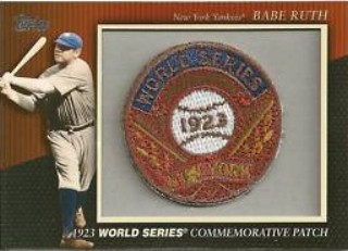 2010 Topps Commemorative Patch #MCP2 Babe Ruth