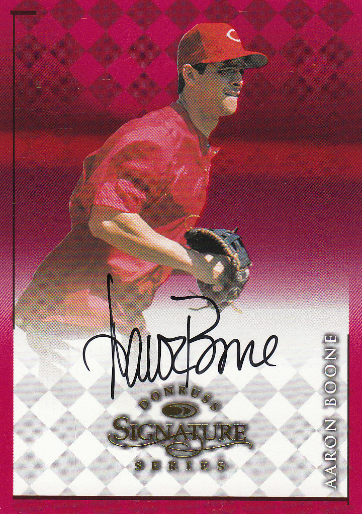 Aaron Boone Autographed Card