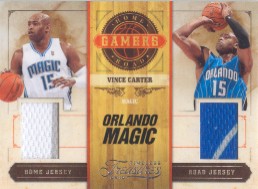 2009-10 Timeless Treasures Home and Road Gamers #11 Vince Carter/100