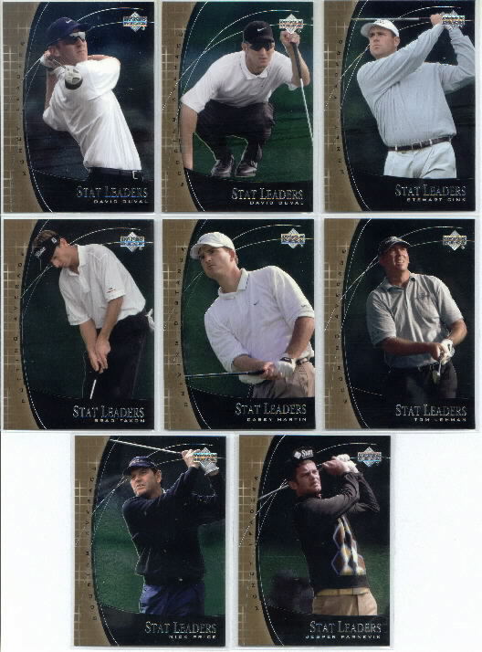 David Duval, 2001 Upper Deck Golf, Stat Leaders Insert Card #SL19
