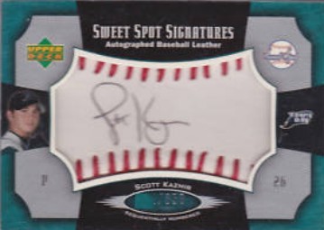2005 Sweet Spot Signatures Red Stitch Black Ink #SK Scott Kazmir/350