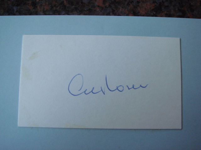 Al Rosen Autographed Cut Card With COA