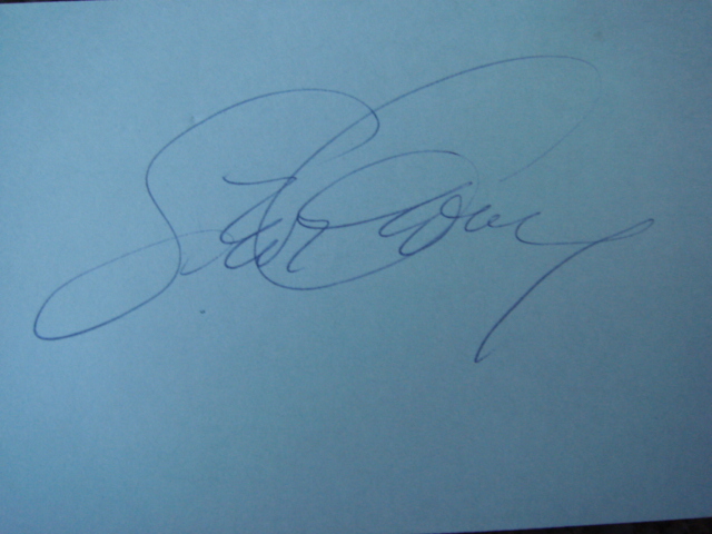 Steve Garvey Autographed 3 X 5 Card With COA