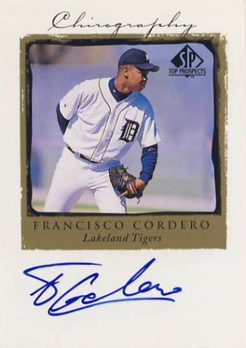 1999 SP Top Prospects Chirography #FC Francisco Cordero