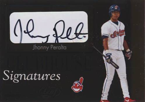 2003 Leaf Clubhouse Signatures Bronze #24 Jhonny Peralta