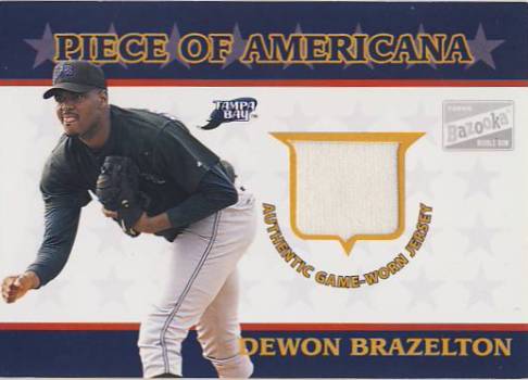 2003 Bazooka Piece of Americana Relics #DB Dewon Brazelton F