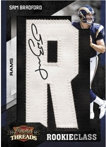 2010 Panini ( Donruss ) Threads Football Factory Sealed HOBBY Box - 4 Autographs Or Memorabilia Cards & 6 #d Rookie Cards & 14 Inserts Per Box - Possible Sam Bradford Tim Tebow Brett Favre - In Stock 
