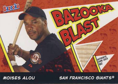 2006 Bazooka Blasts Bat Relics #MA Moises Alou C