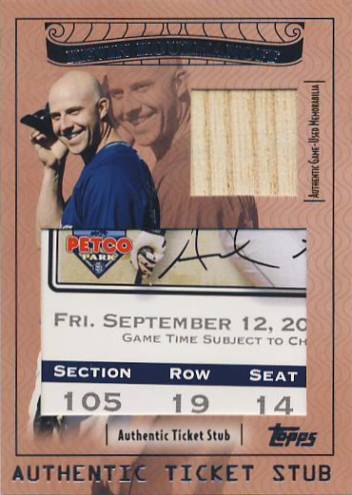 2009 Topps Ticket to Stardom Ticket Stubs Plus Memorabilia #TSP45 Kevin Kouzmanoff/224