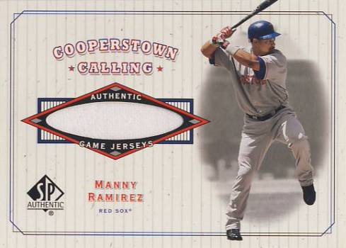 2001 SP Authentic Cooperstown Calling Game Jersey #CCMR Manny Ramirez Sox SP