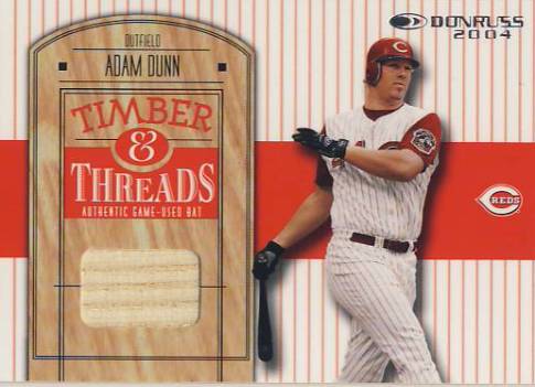 2004 Donruss Timber and Threads #21 Adam Dunn Bat