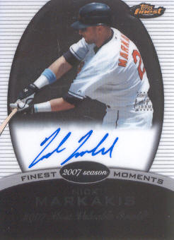 2008 Finest Moments Autograph #NM Nick Markakis AUTO  