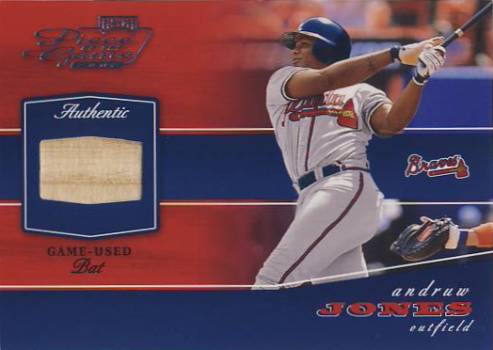 2002 Playoff Piece of the Game Materials #7A Andruw Jones Bat