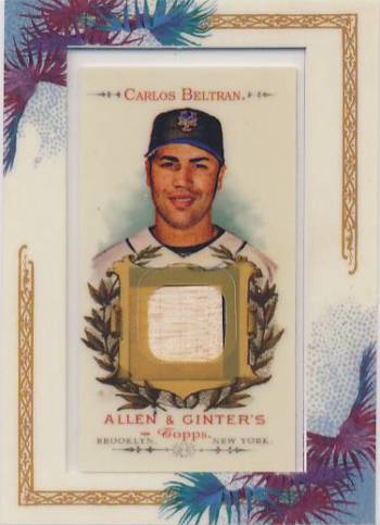 2007 Topps Allen and Ginter Relics #CB Carlos Beltran Bat I