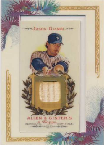 2007 Topps Allen and Ginter Relics #JG Jason Giambi Bat H