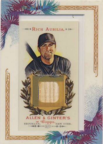 2007 Topps Allen and Ginter Relics #RA Rich Aurilia Bat G