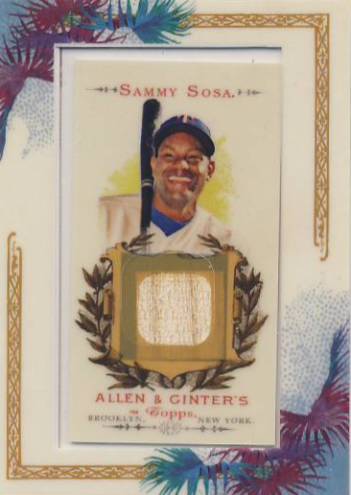 2007 Topps Allen and Ginter Relics #SS Sammy Sosa Bat I