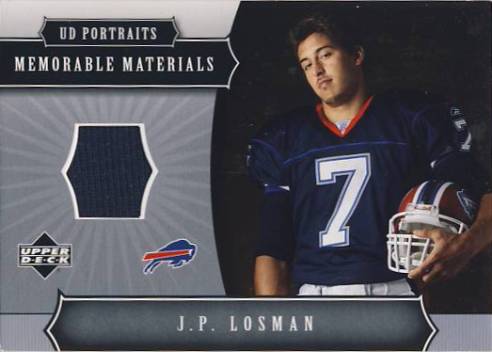 2005 UD Portraits Memorable Materials #MMJL J.P. Losman