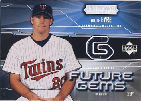 2004 UD Diamond All-Star Future Gems Jersey #WE Willie Eyre