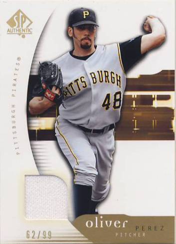 2005 SP Authentic Jersey Gold #74 Oliver Perez