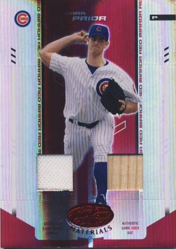 2004 Leaf Certified Materials Mirror Combo Red #133 Mark Prior Bat-Jsy