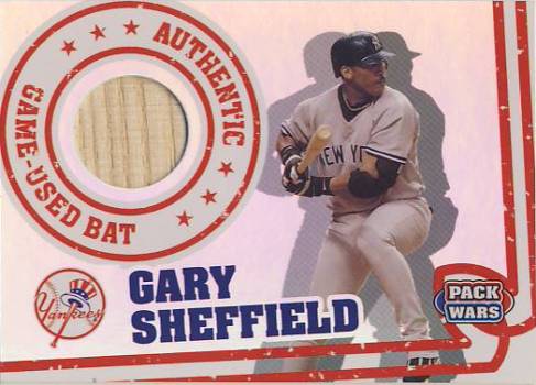 2005 Topps Pack Wars Relics #GS Gary Sheffield Bat B