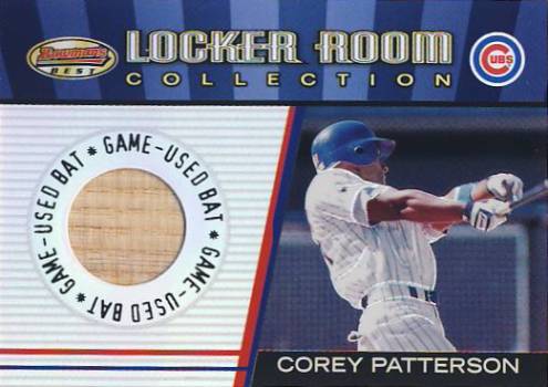 2001 Bowman's Best Locker Room Collection Lumber #LRCLCP Corey Patterson