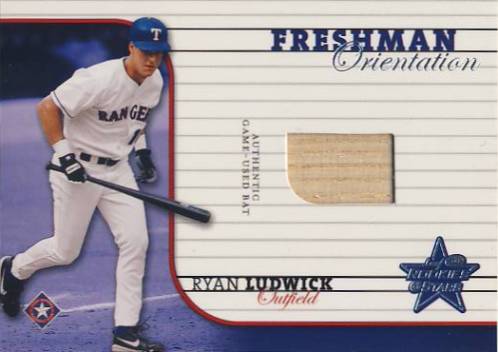 2002 Leaf Rookies and Stars Freshman Orientation #11 Ryan Ludwick Bat