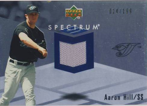 2007 Upper Deck Spectrum Swatches #AH Aaron Hill