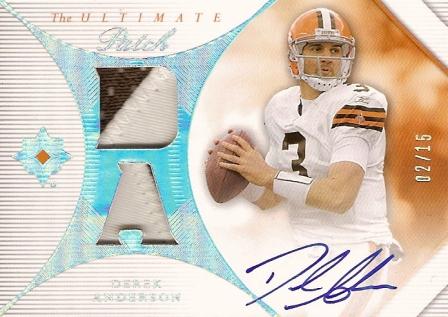2008 Ultimate Collection Ultimate Patch Autographs #UPDA Derek Anderson/15