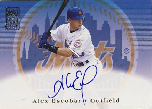 2002 Topps Autographs #TAAE Alex Escobar F2