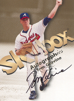 1999 SkyBox Premium Autographics #19 Tom Glavine