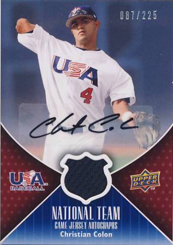 2009 Upper Deck USA National Team Jersey Autographs #CC Christian Colon