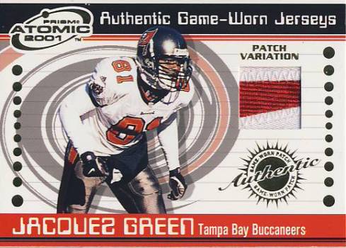 2001 Pacific Prism Atomic Jersey Patches #92 Jacquez Green