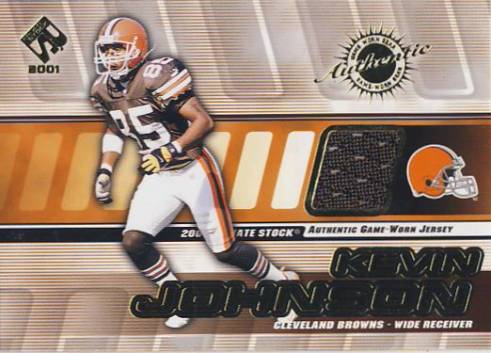 2001 Private Stock Game Worn Gear #38 Kevin Johnson
