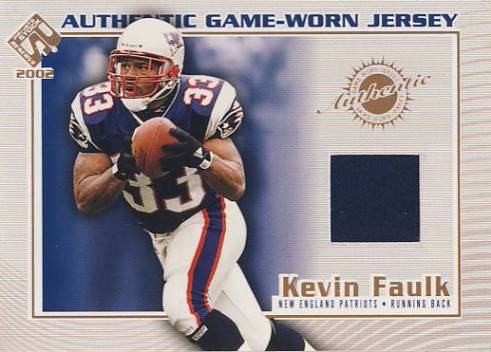 2002 Private Stock Game Worn Jerseys #78 Kevin Faulk