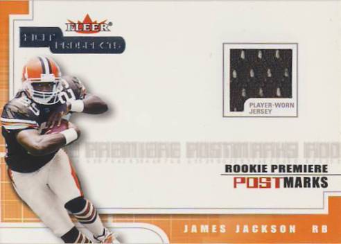 2001 Hot Prospects Rookie Premiere Postmarks Jerseys #12 James Jackson